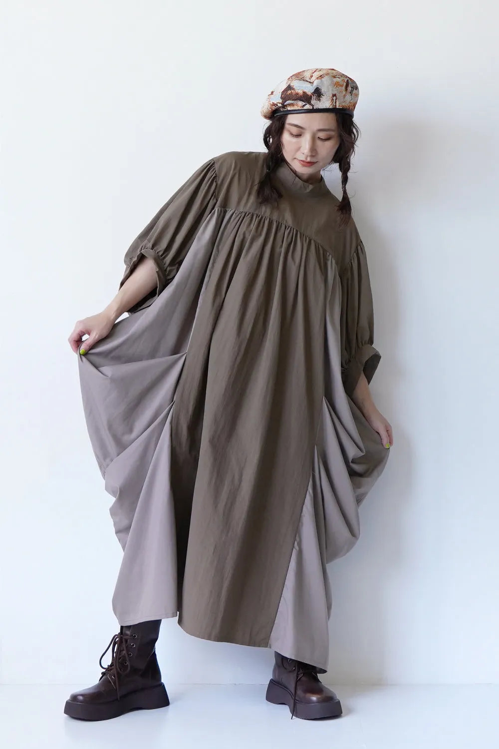 【nunuforme】チェンジボリュームワンピース