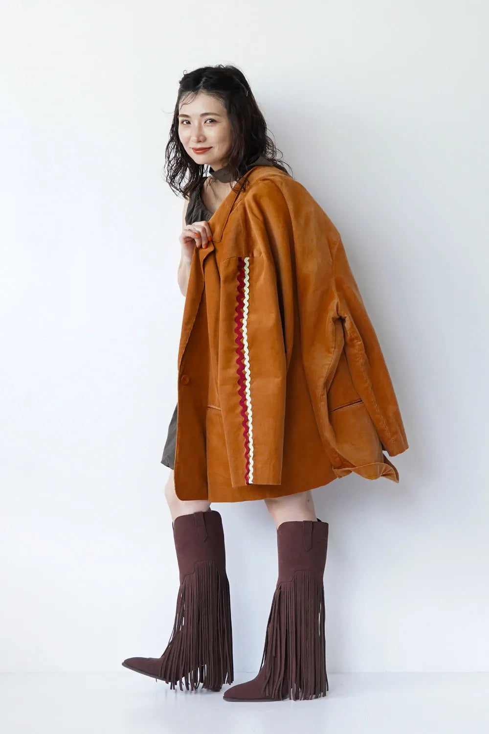 【LILA n’ citta】リックラックコーデュロイジャケット