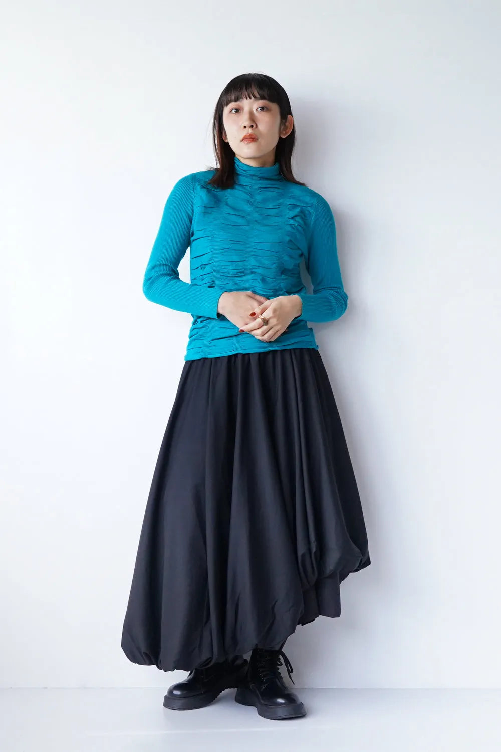 アシメヘムバルーンスカート