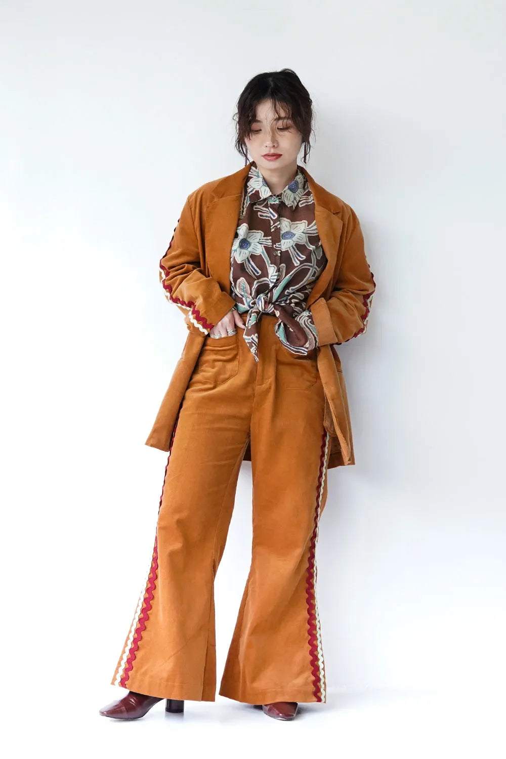 【LILA n’ citta】リックラックコーデュロイジャケット