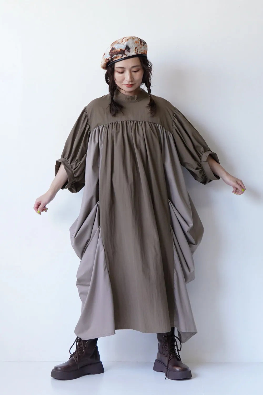 【nunuforme】チェンジボリュームワンピース