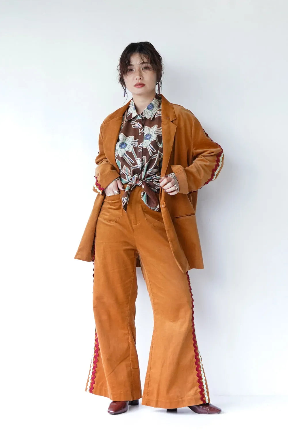 【LILA n’ citta】リックラックコーデュロイパンツ