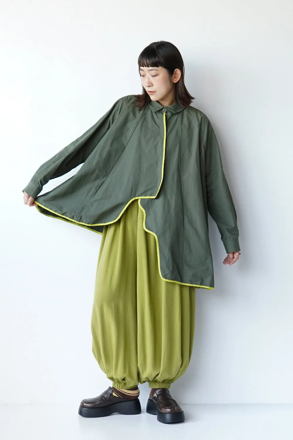 【LILA n’ citta】パイピングシャツジャケット