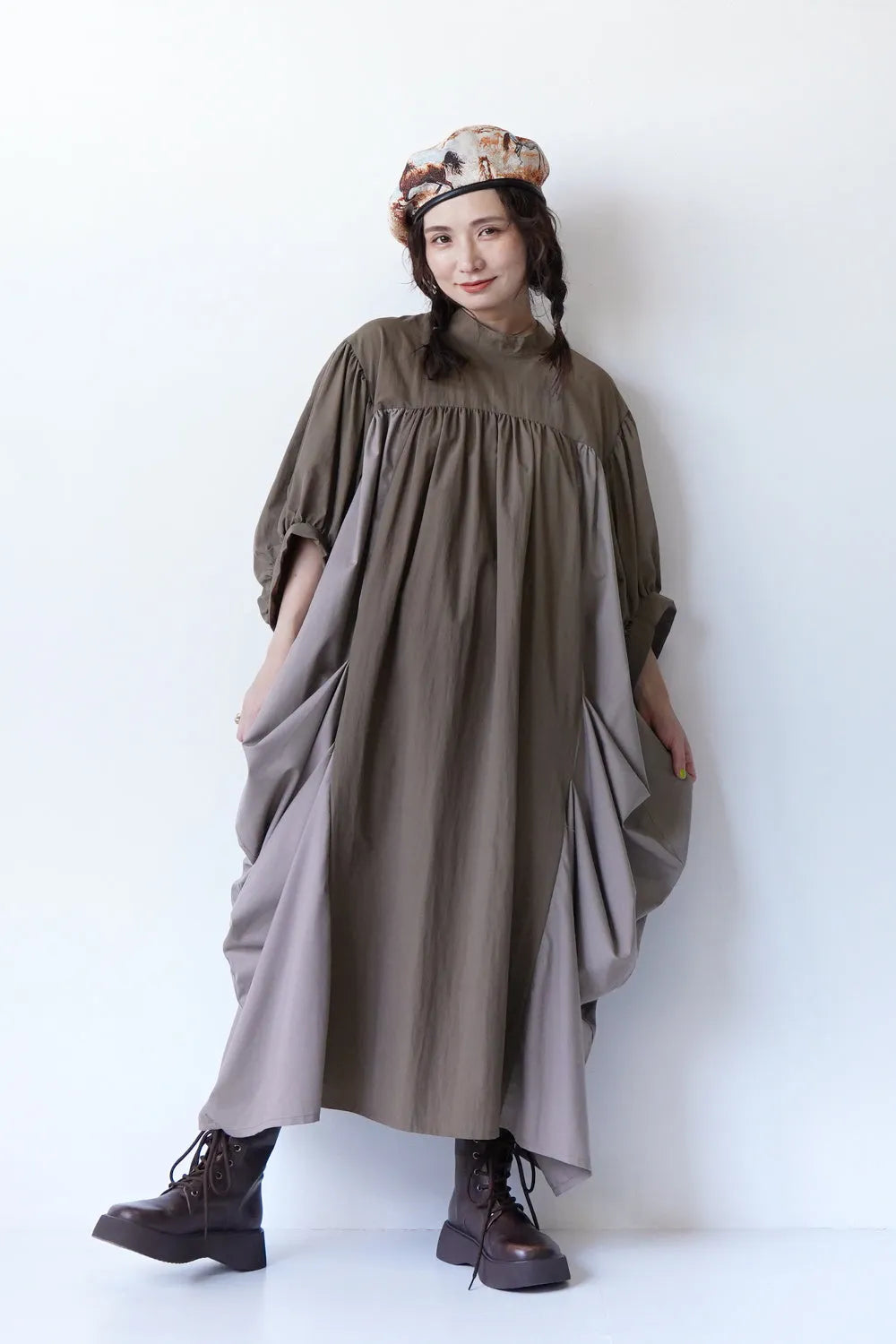 【nunuforme】チェンジボリュームワンピース