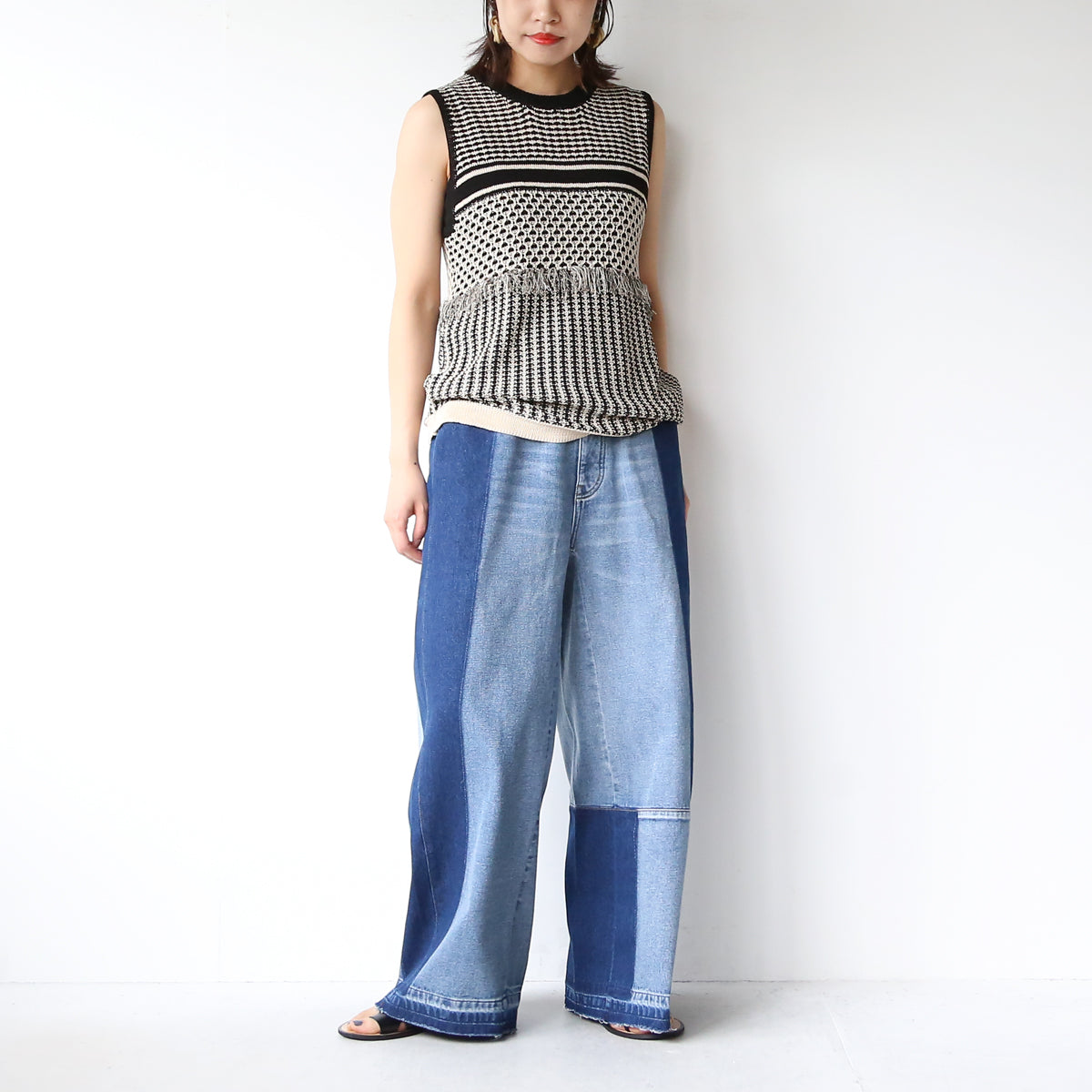 CHIGNON】ジャガード編みノースリニット – LILA & CITTA ONLINE SHOP