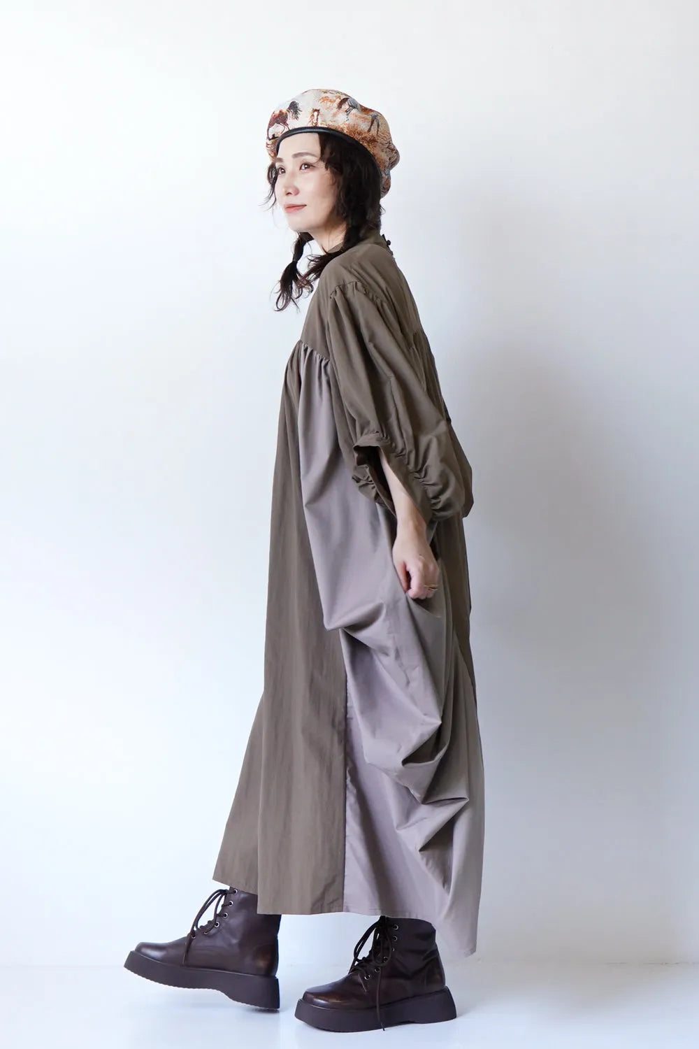 【nunuforme】チェンジボリュームワンピース