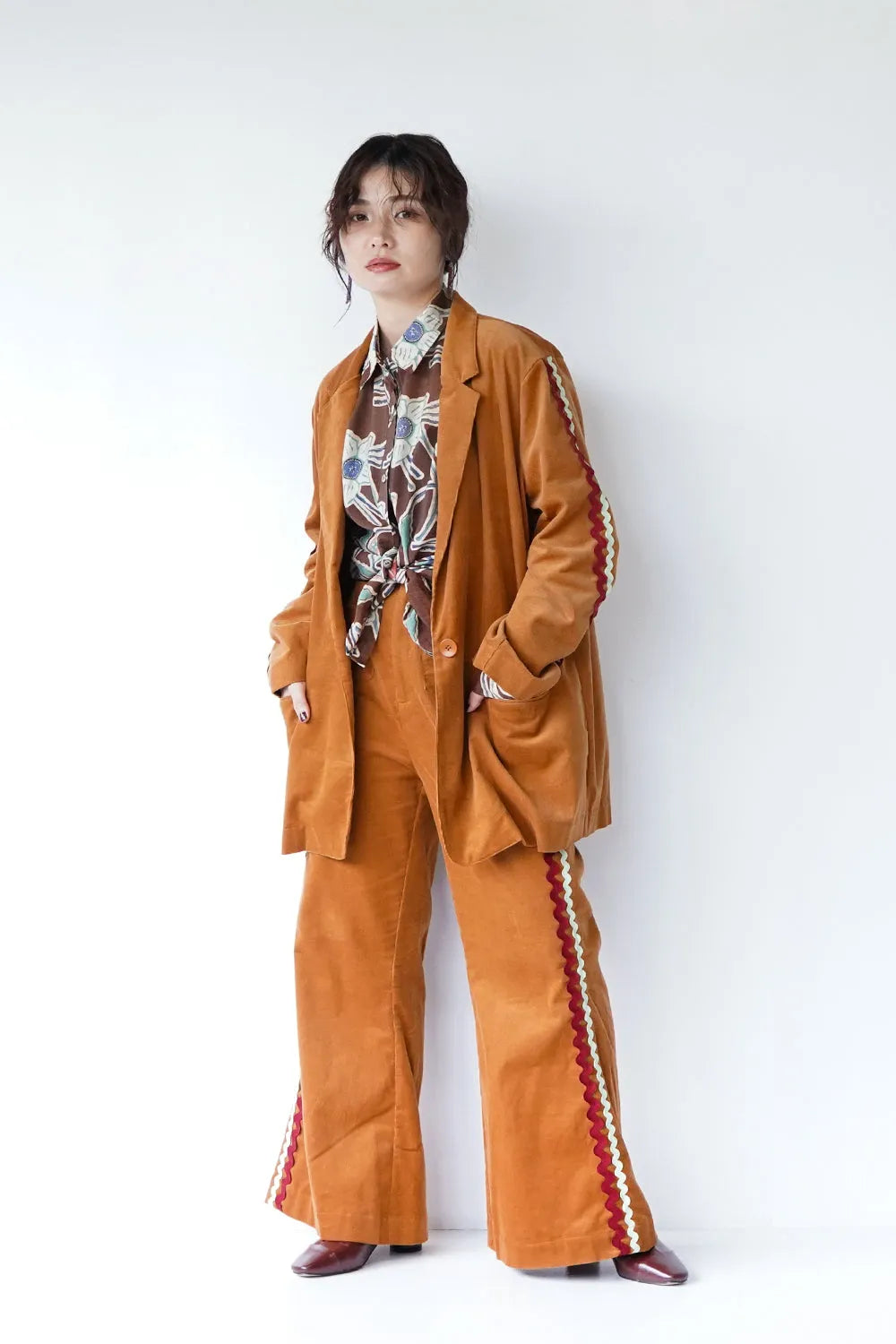 【LILA n’ citta】リックラックコーデュロイパンツ