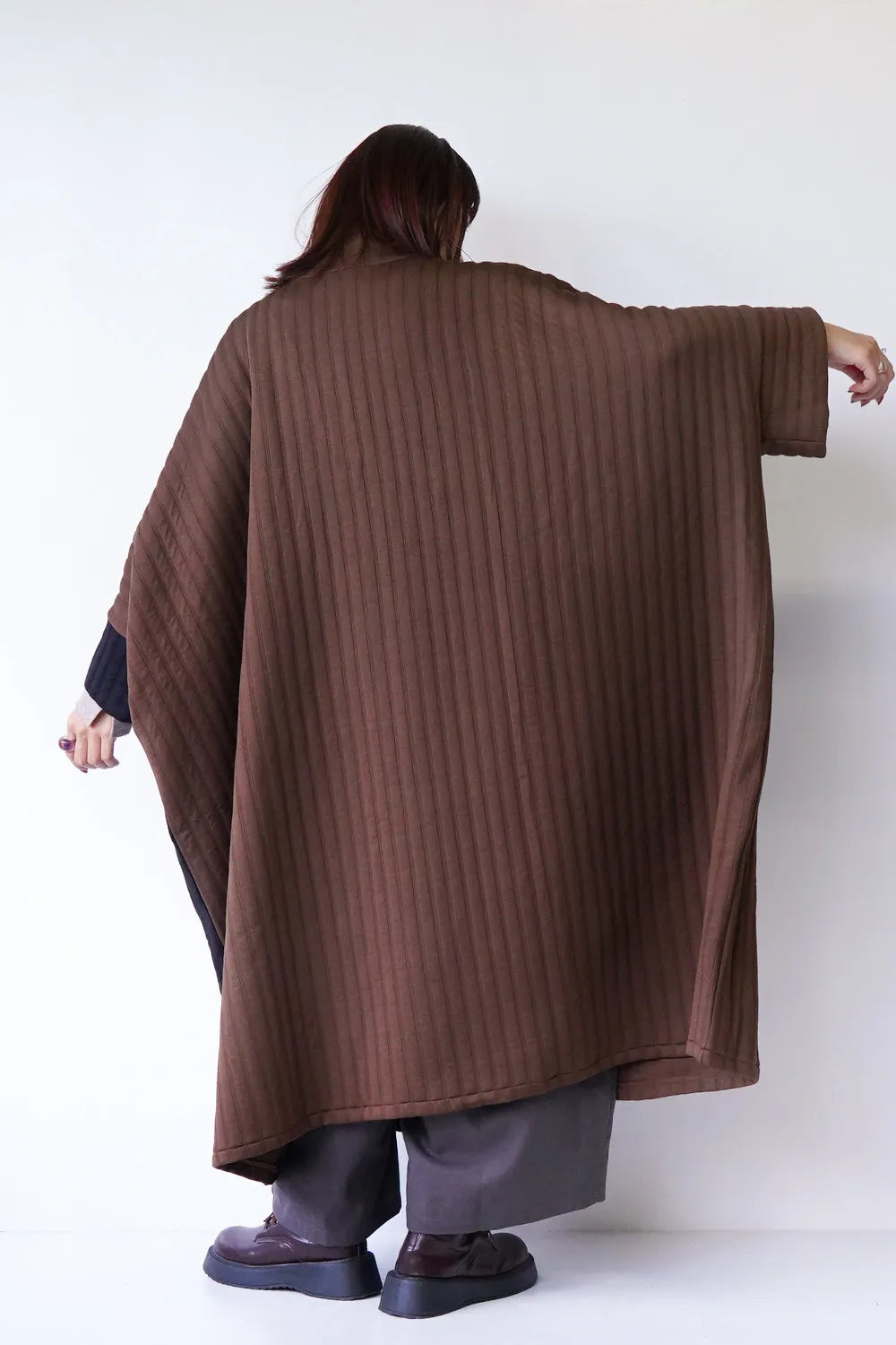 バイカラービッグポケットビッグコート