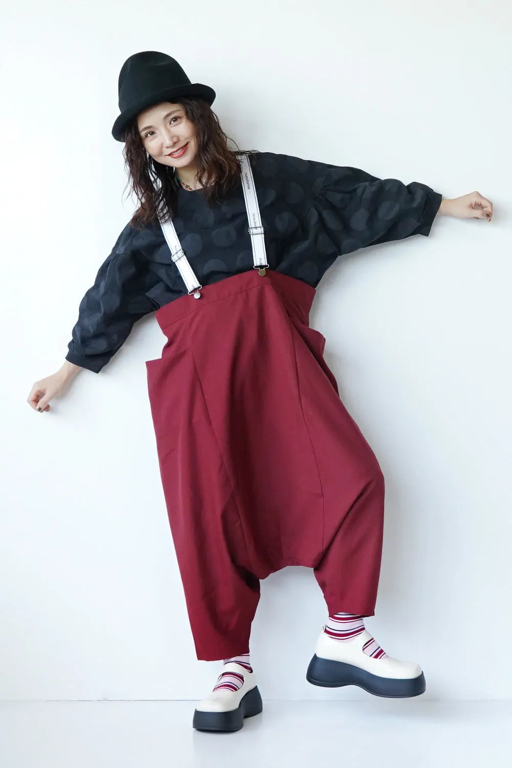 【nunuforme】サルエルサロペット