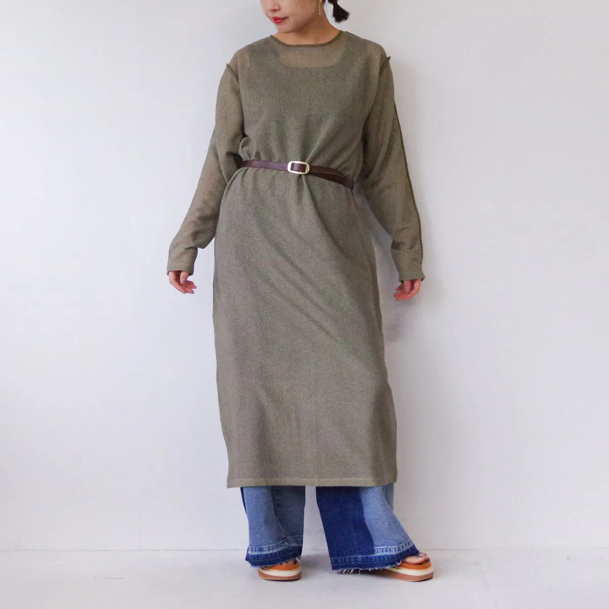 【CHIGNON】メッシュパイピングワンピース