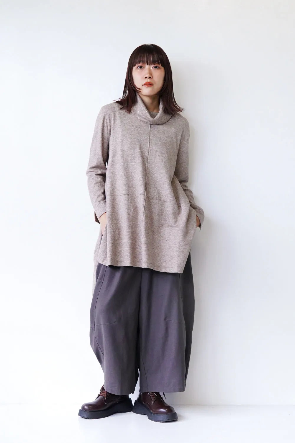 カーブ切替ワイドサルエルパンツ