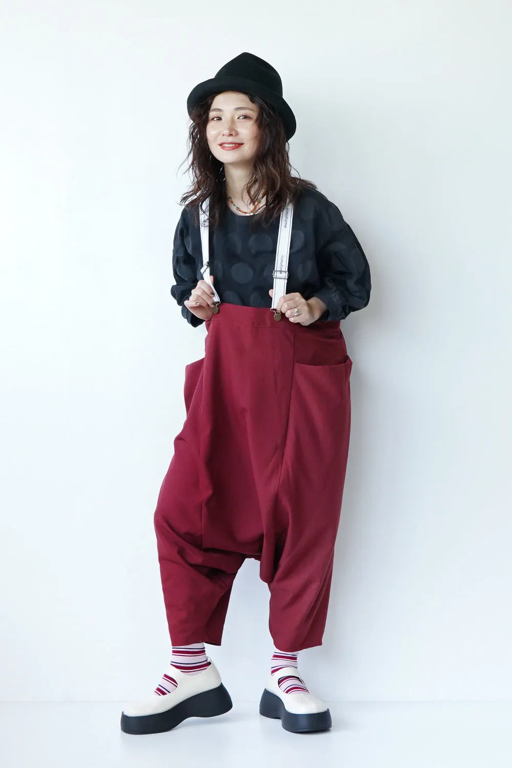 【nunuforme】サルエルサロペット