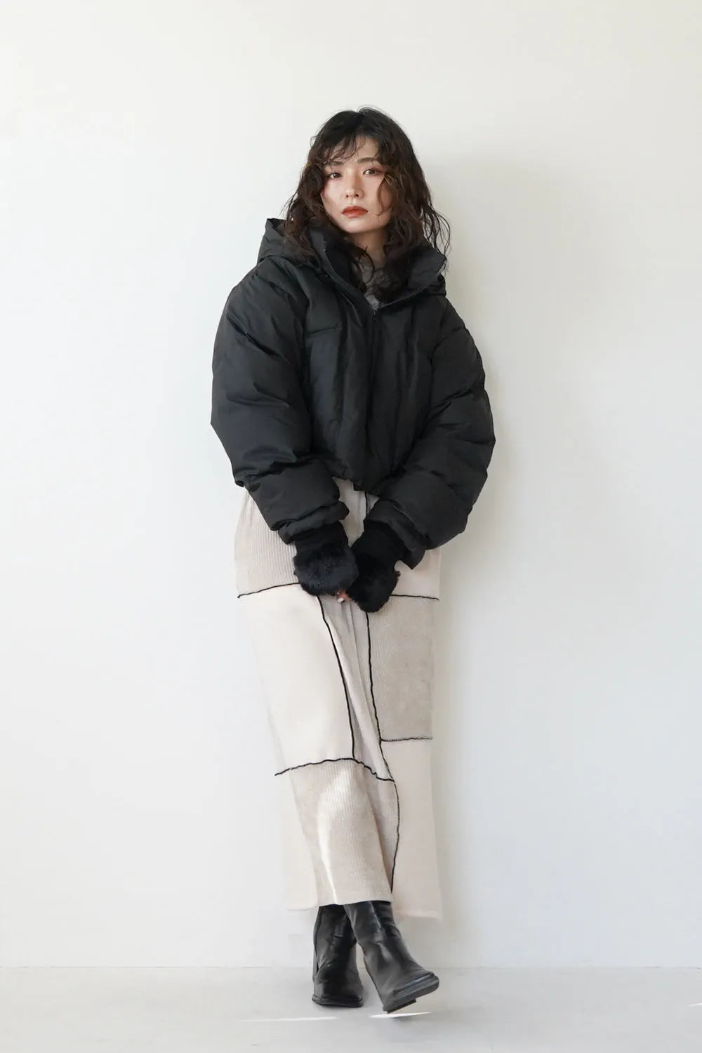 中綿ショートブルゾン