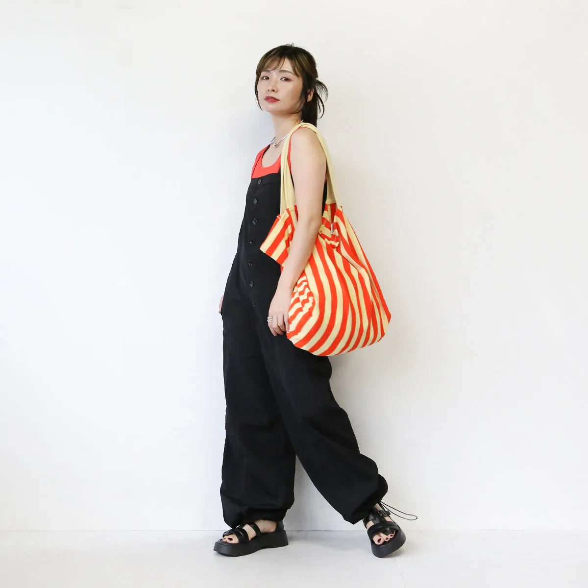 ストライプ×ボーダーサマーバッグ