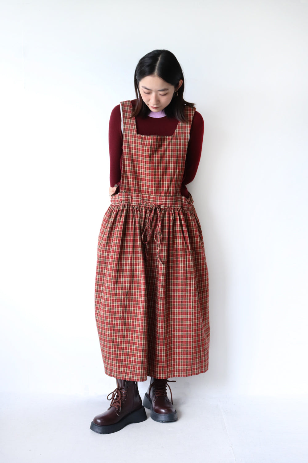 新品 familiar チェック ジャンパースカート 130 familiar（ファミリア）のチェックジャンパースカート - LIVING和歌山