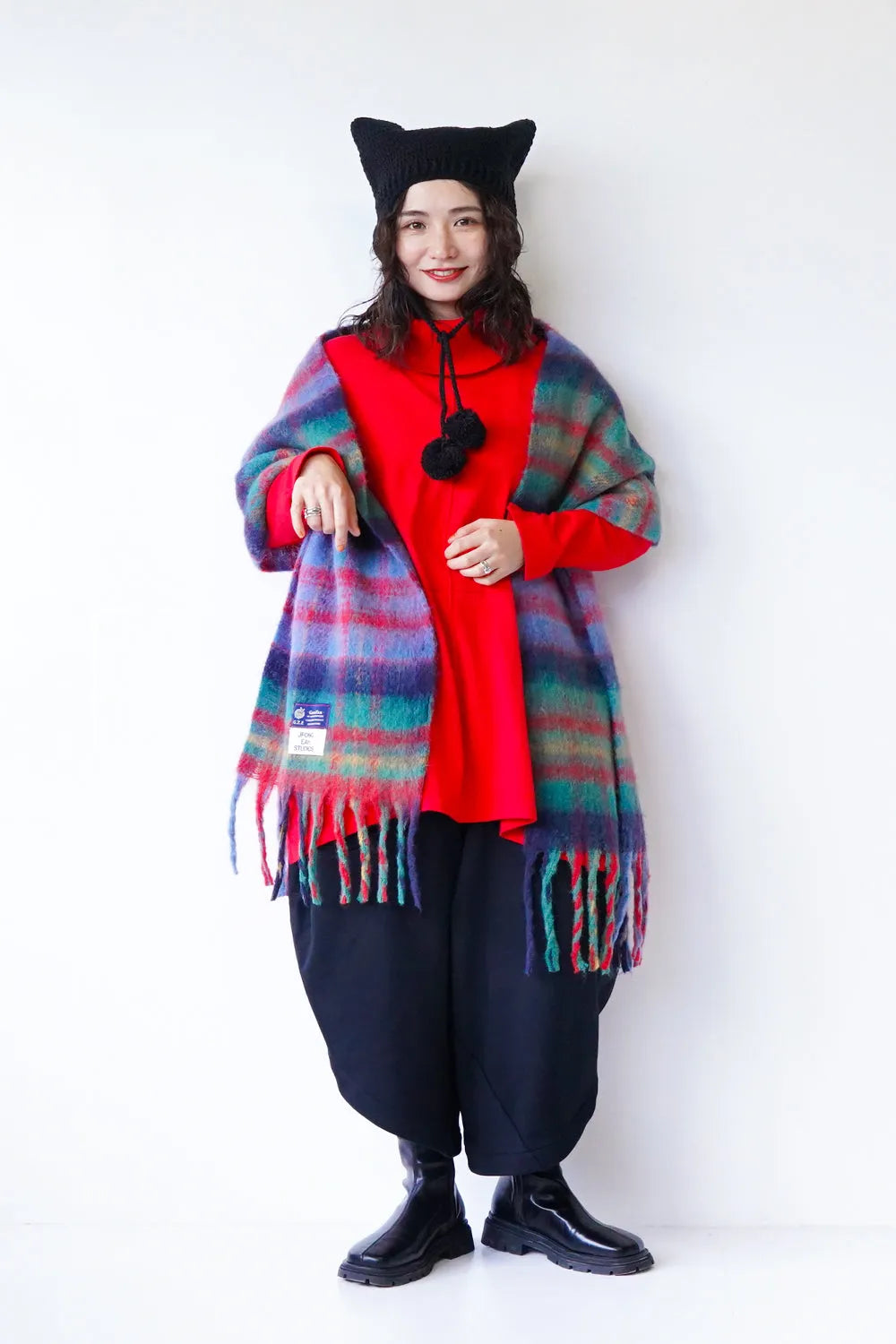 タートルチュニックニット