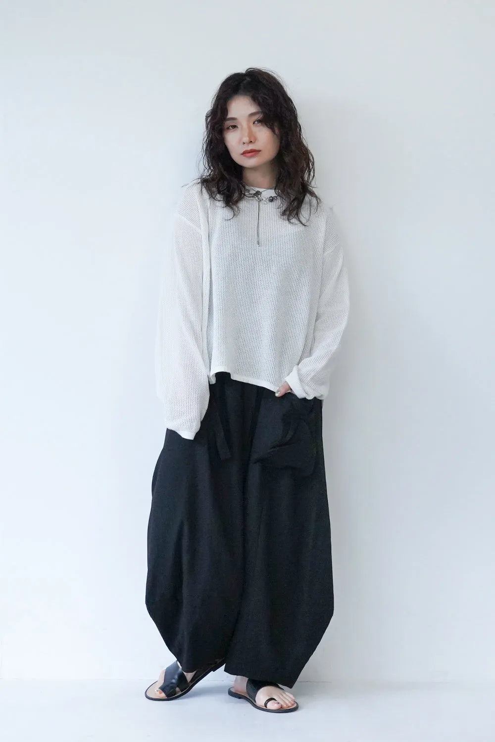 メッシュシアールーズカットソー