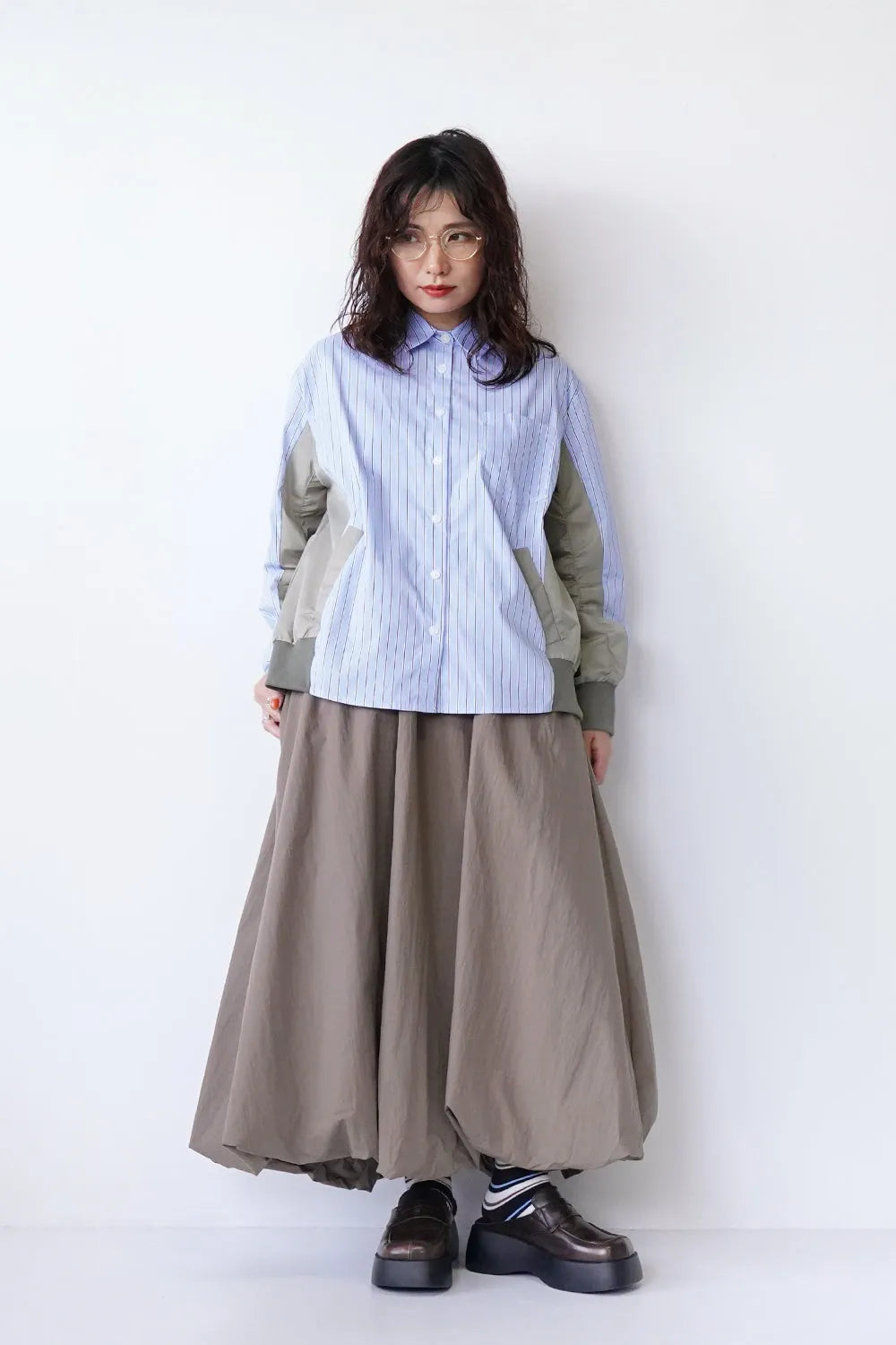 MICALLE MICALLE】異素材切替シャツ – LILA & CITTA ONLINE SHOP MICALLE MICALLE】異素材切替シャツ – LILA & CITTA ONLINE SHOP