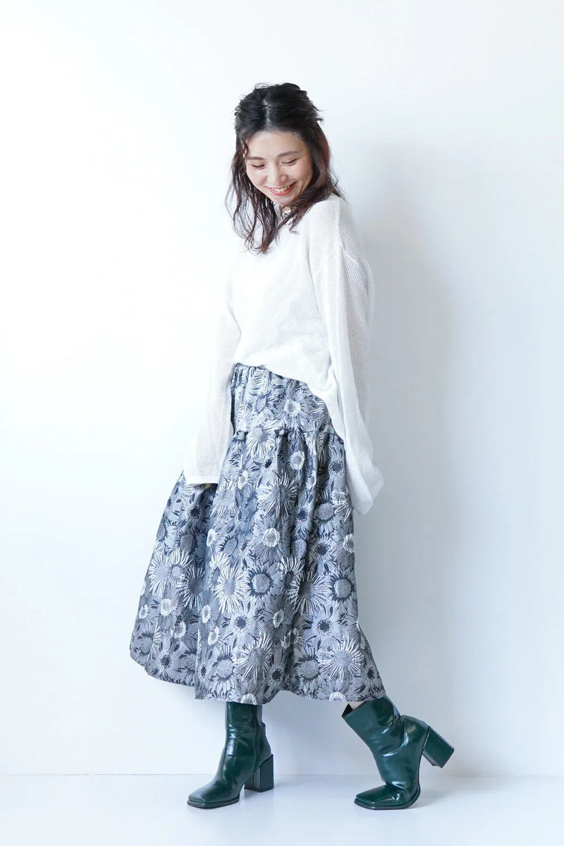 メッシュシアールーズカットソー