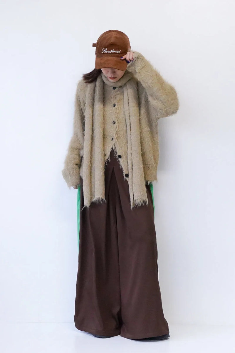 モヘアニットカーデ＆マフラーSET