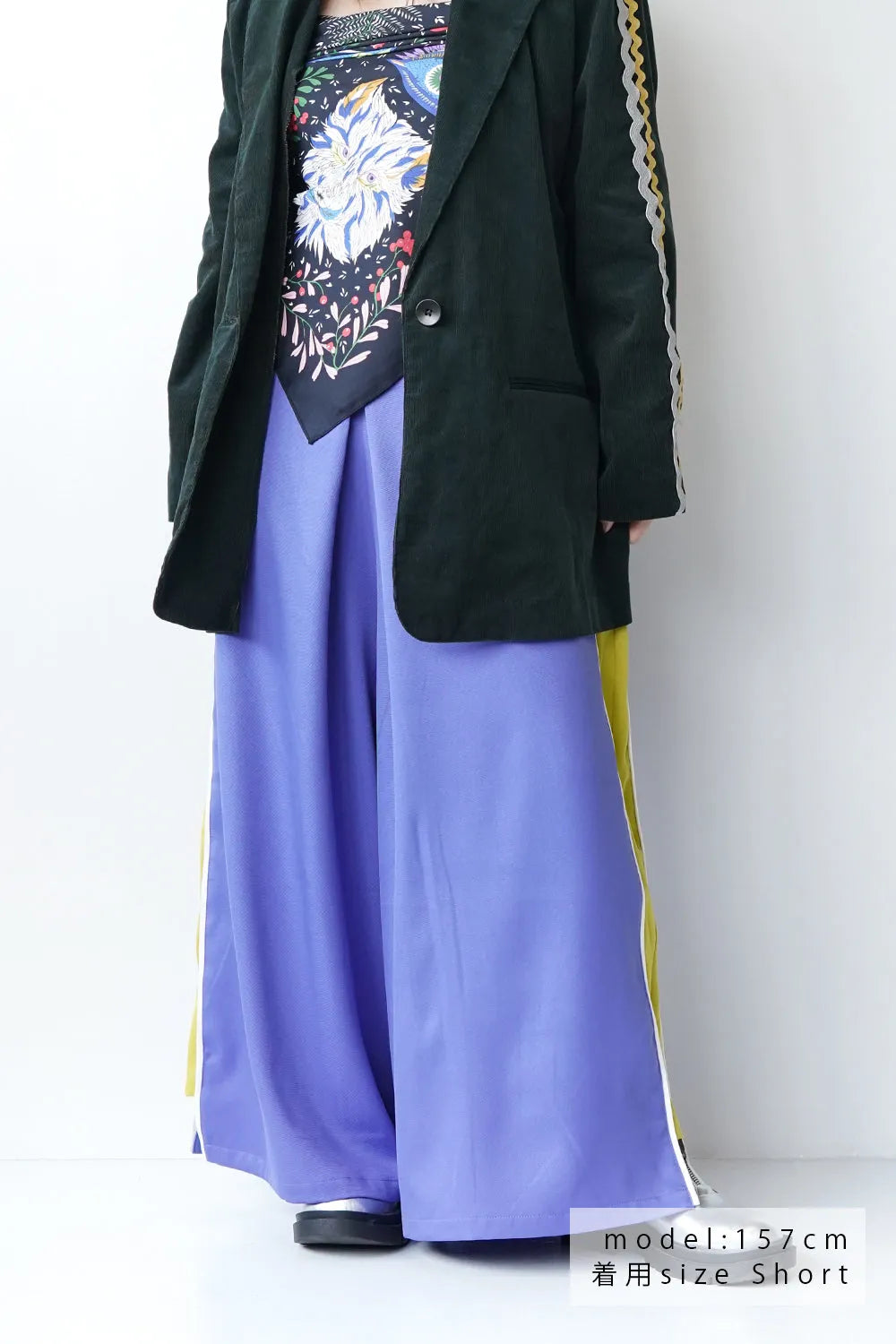 【LILA n’ citta】サイド配色トラックパンツ