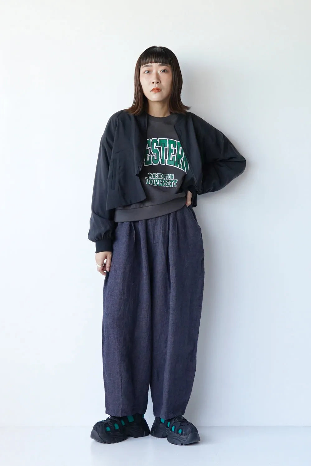 段違いビッグポケットシアーブルゾン