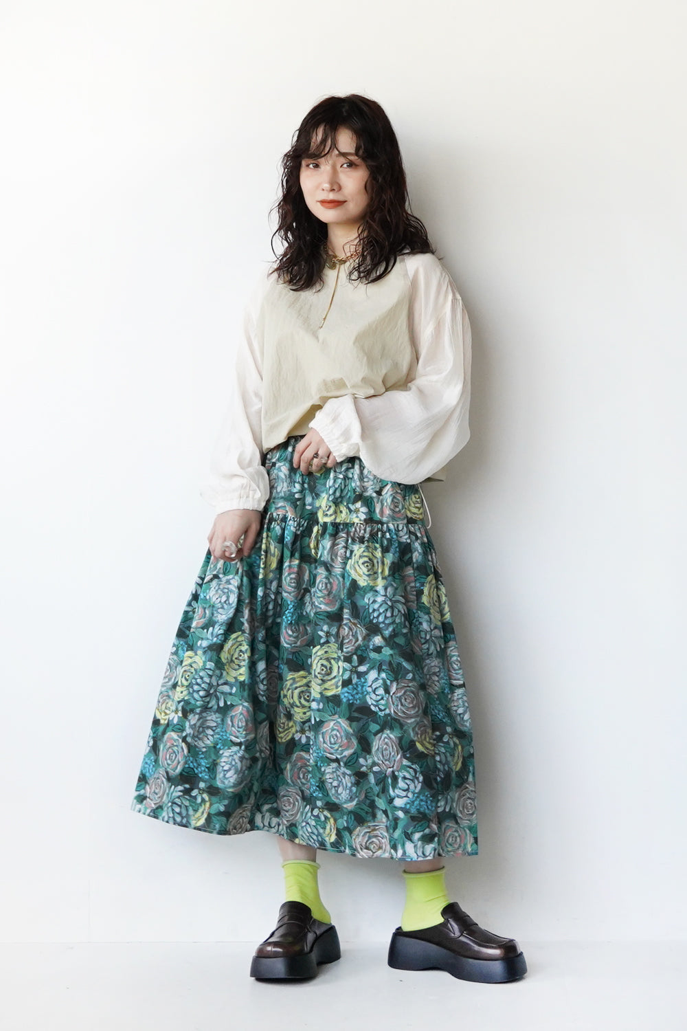 ペイント花柄スカート – LILA & CITTA ONLINE SHOP