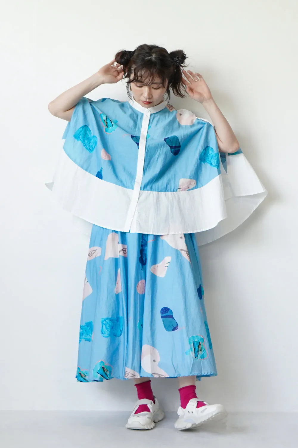 ギャザーフレアスカート