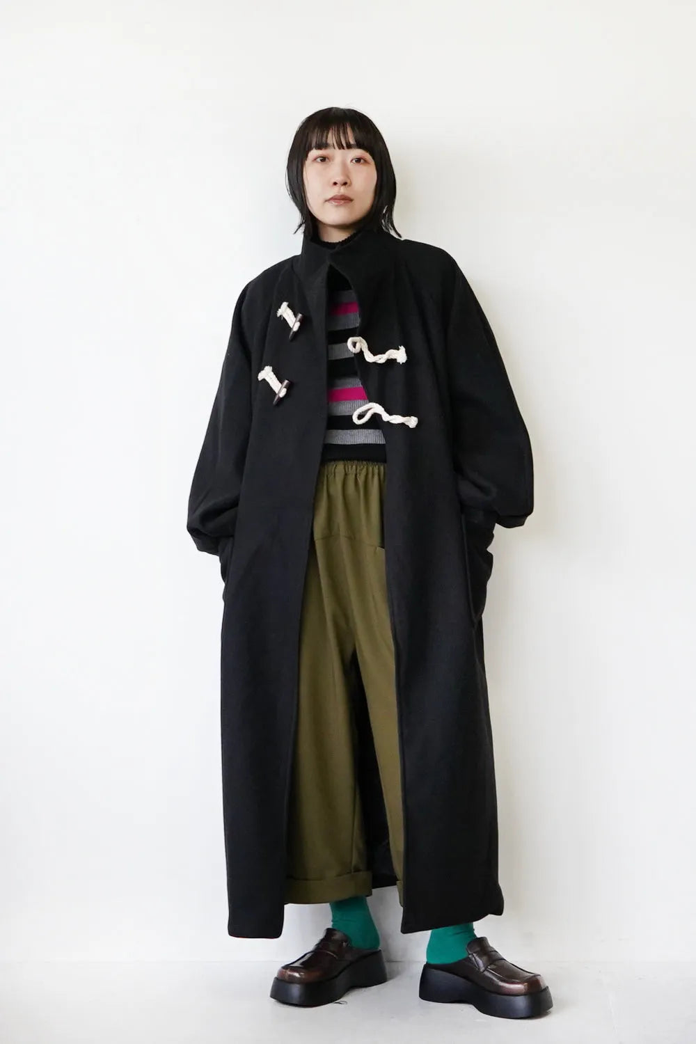 ななめダッフルロングコート – LILA & CITTA ONLINE SHOP