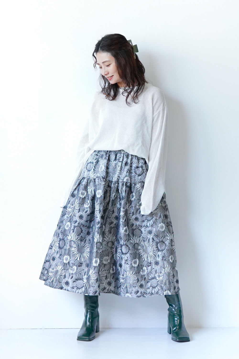 ジャガードボリュームスカート – LILA & CITTA ONLINE SHOP