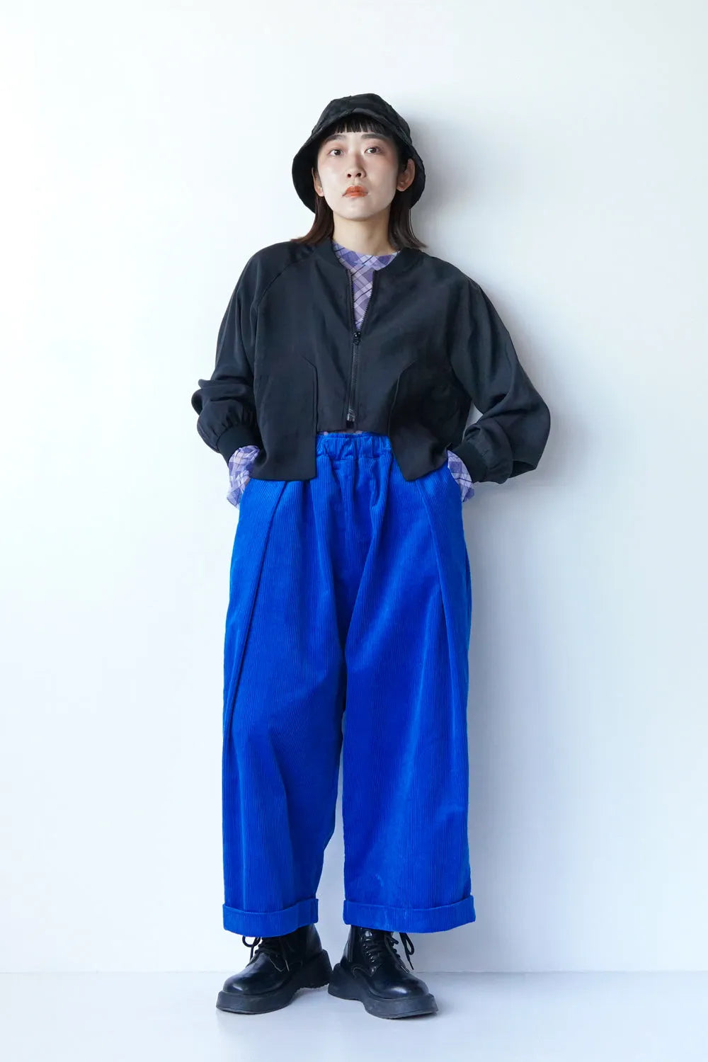 段違いビッグポケットシアーブルゾン