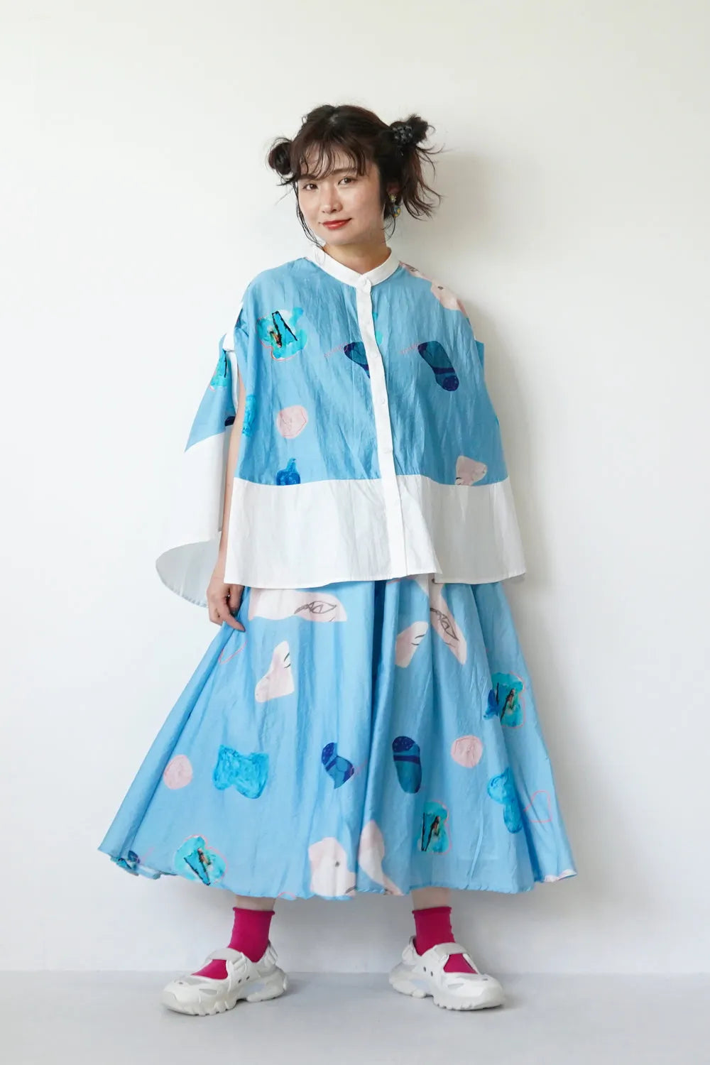 ギャザーフレアスカート