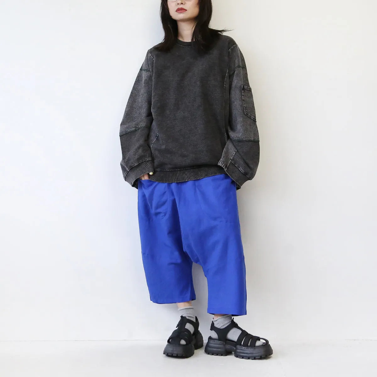 【LILA n’ citta】リネンサルエルパンツ