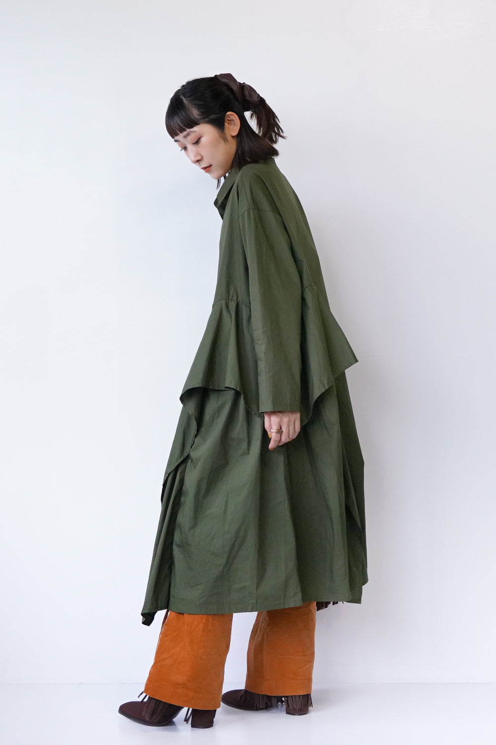 ARTE POVERAシャツワンピ フリルレイヤードシャツワンピース – LILA & CITTA ONLINE SHOP