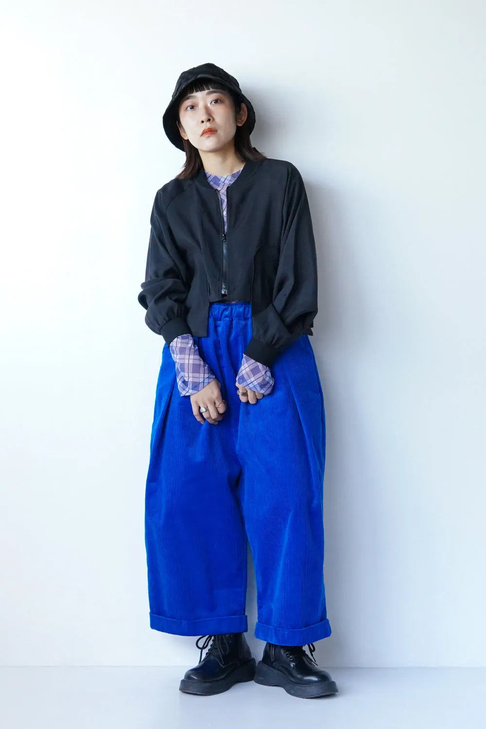 段違いビッグポケットシアーブルゾン