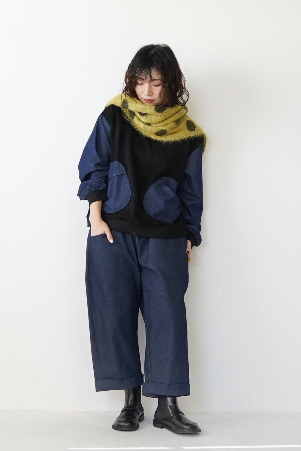 Drawer モヘヤ混 シルク 【美品】 ストライプ マフラー バイカラー Drawer モヘヤ混 シルク 【美品】 ストライプ マフラー バイ