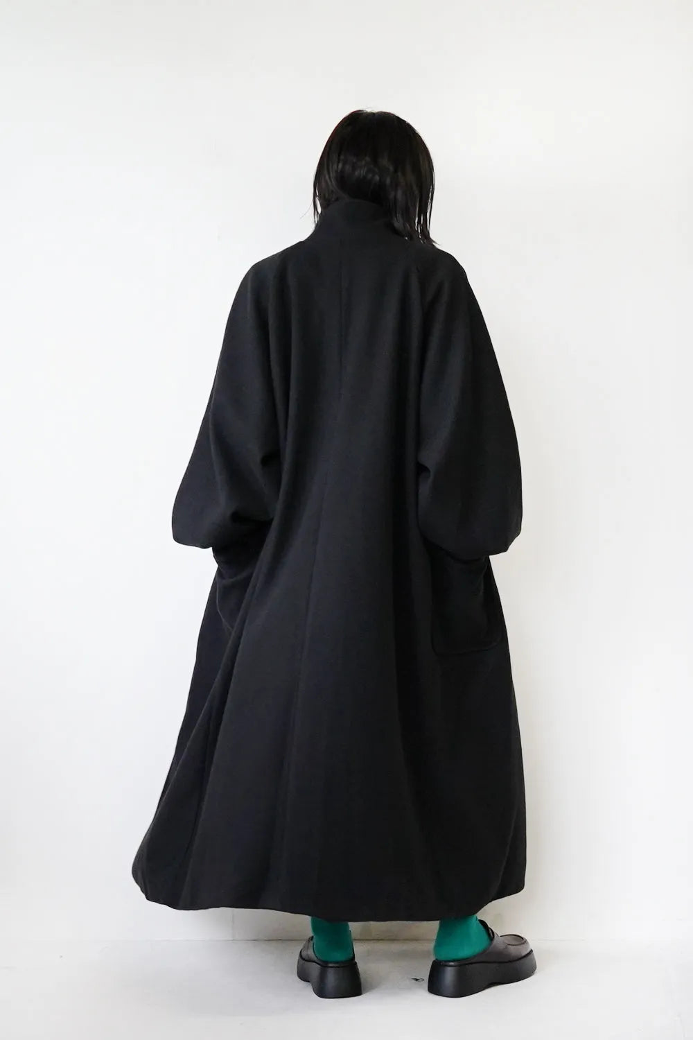 ななめダッフルロングコート