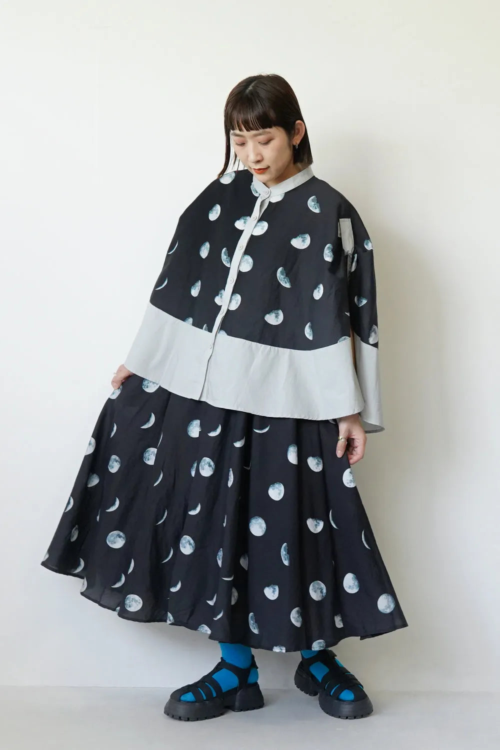 ギャザーフレアスカート