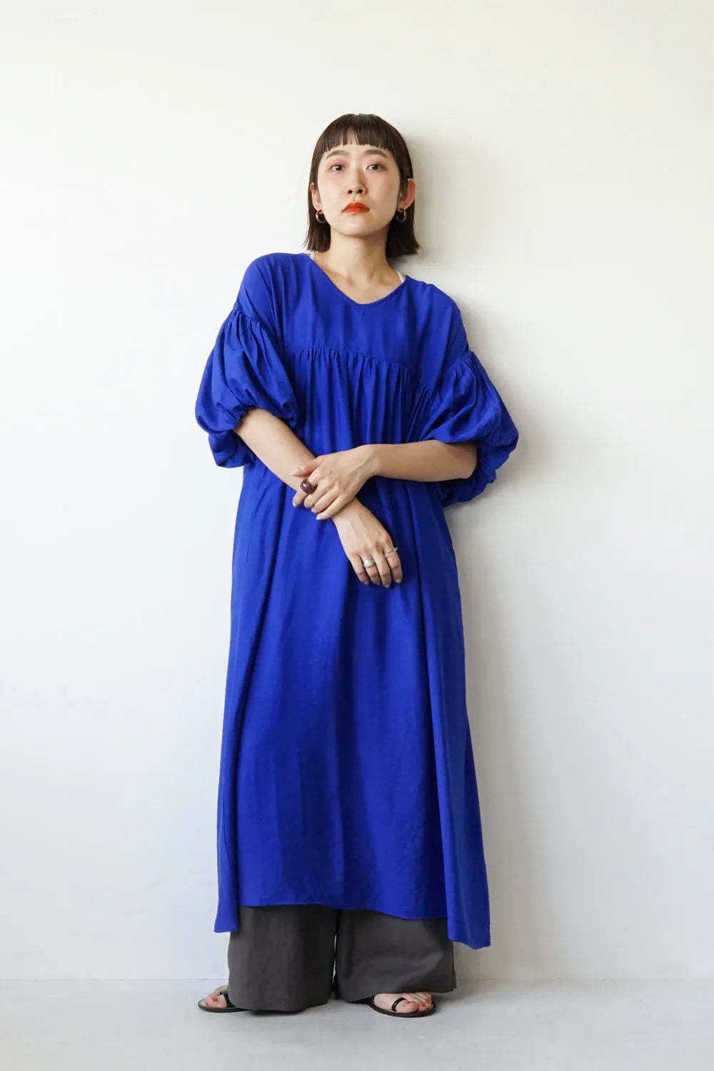 袖ボリュームワンピース