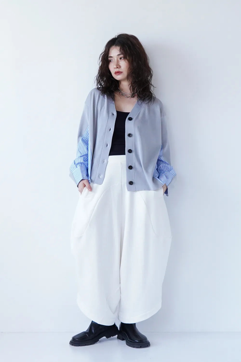 ラウンド切替裏毛サルエルパンツ – LILA & CITTA ONLINE SHOP ラウンド切替裏毛サルエルパンツ – LILA & CITTA ONLINE SHOP