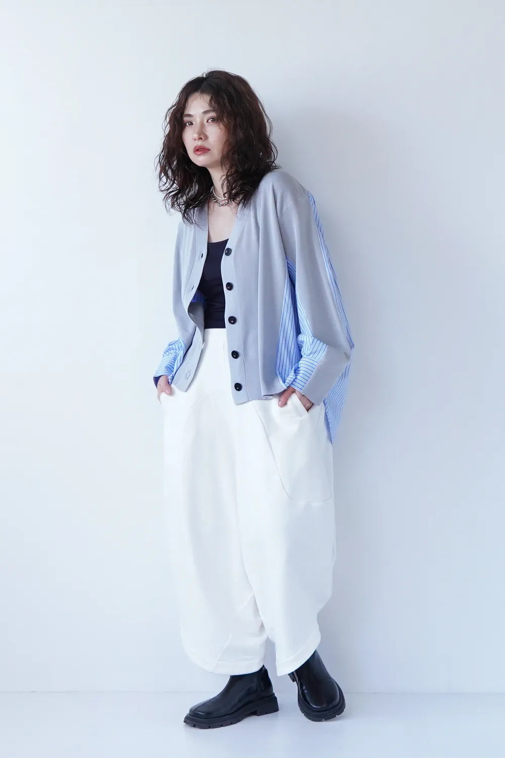 ラウンド切替裏毛サルエルパンツ – LILA & CITTA ONLINE SHOP