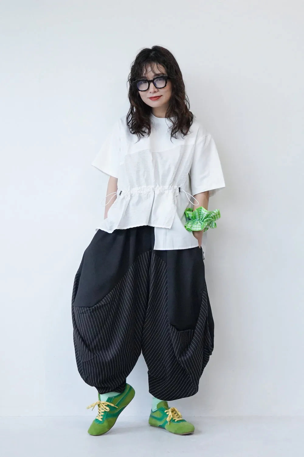 ギンガムチェックシュシュ