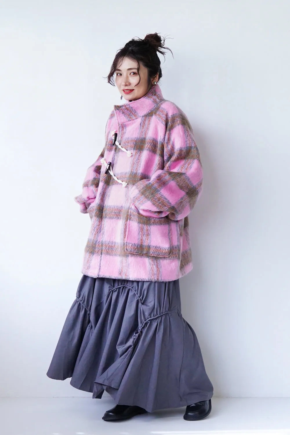 アンバランスドロストデザインロングスカート