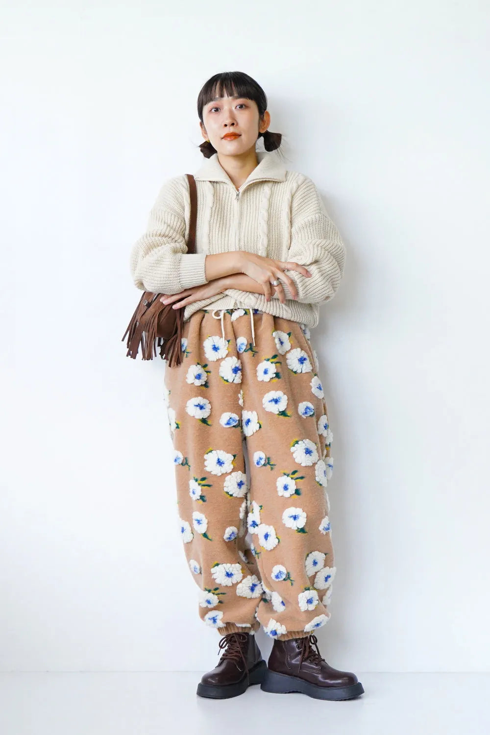 スエードタッセルフリンジバッグ