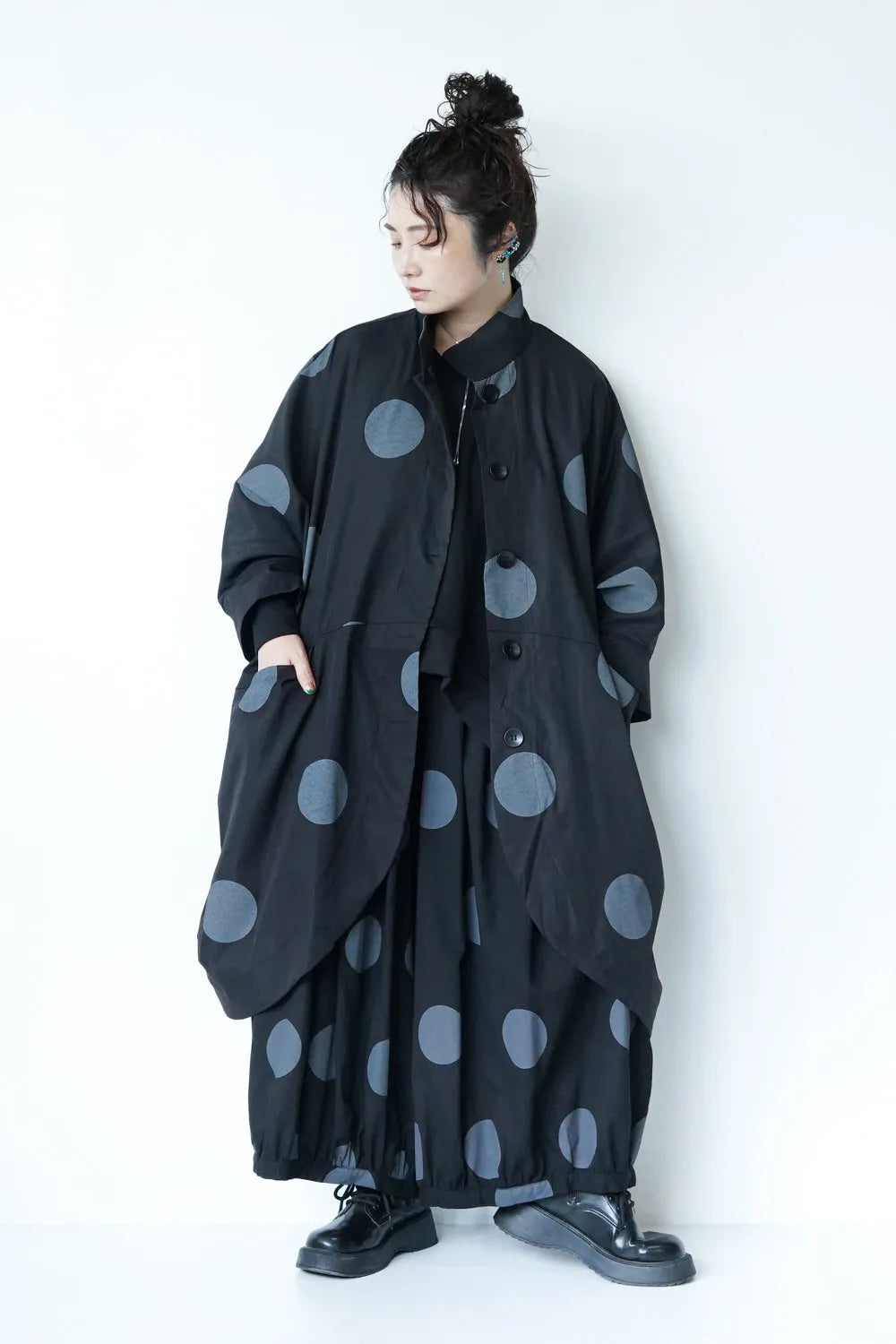 ビッグドットボリュームバルーンパンツ