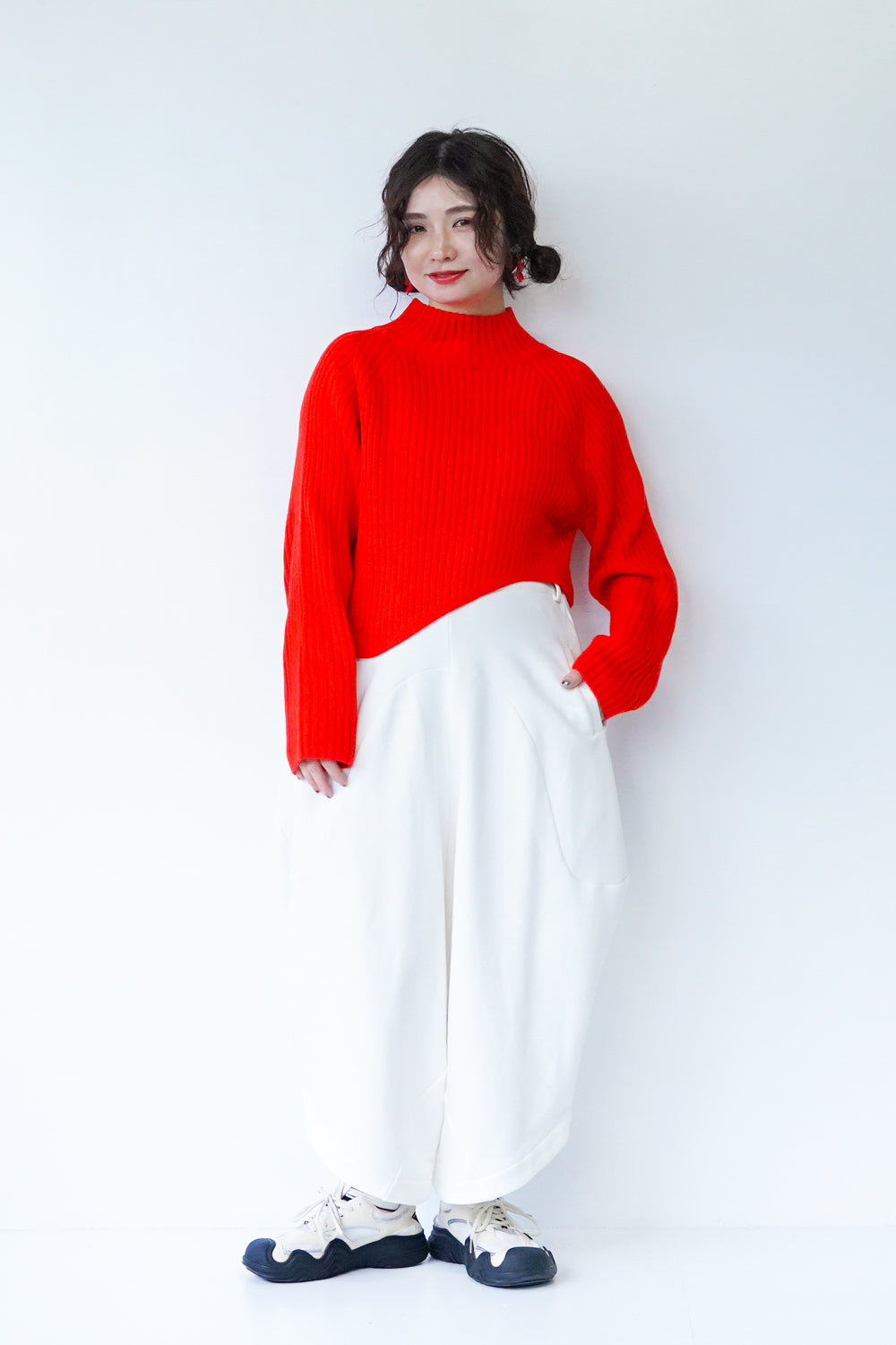 ante aciem】アシンメトリーリブニット – LILA & CITTA ONLINE SHOP