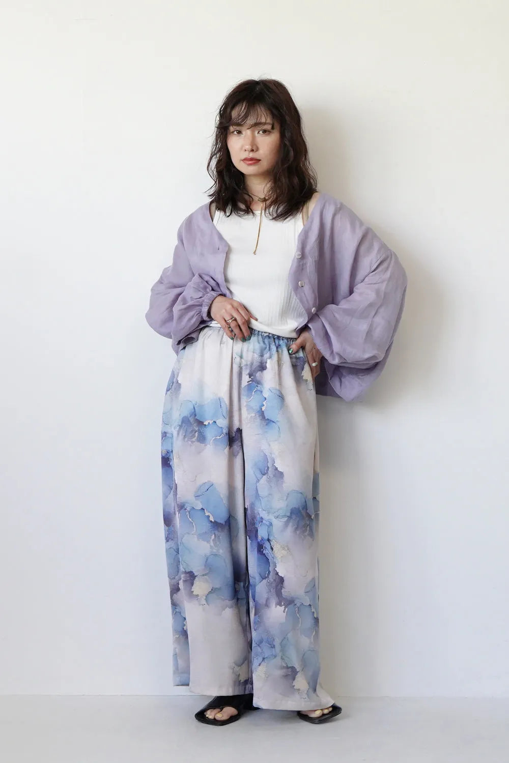 ドルマンリネンショートカーデ