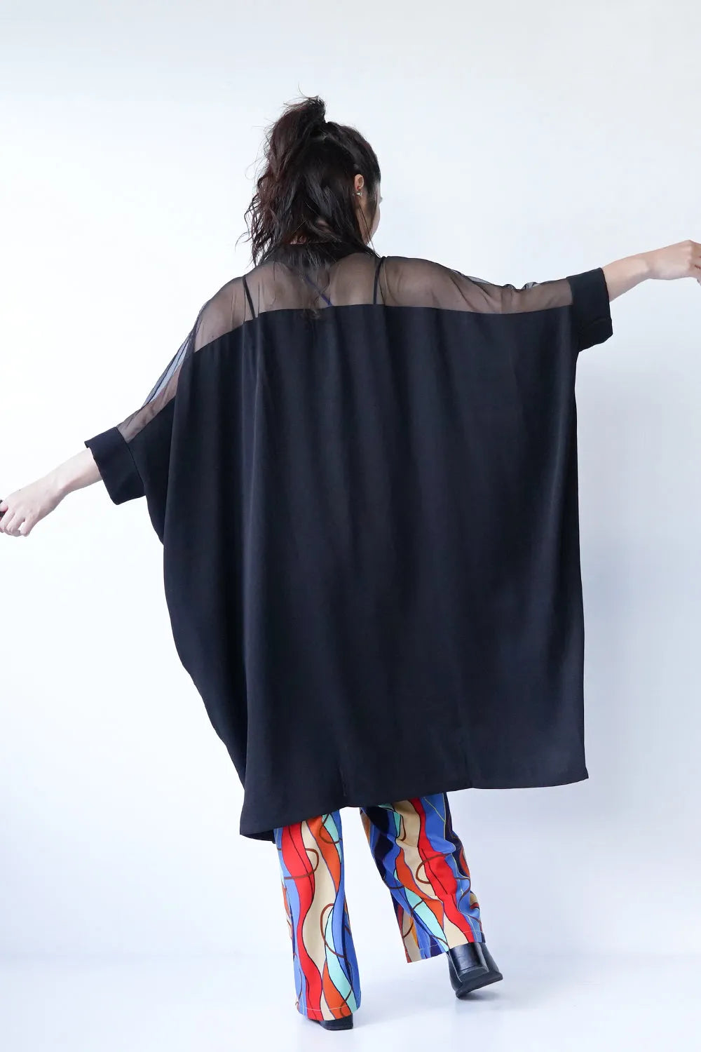 ヨークシアー切替ドルマンチュニックワンピース