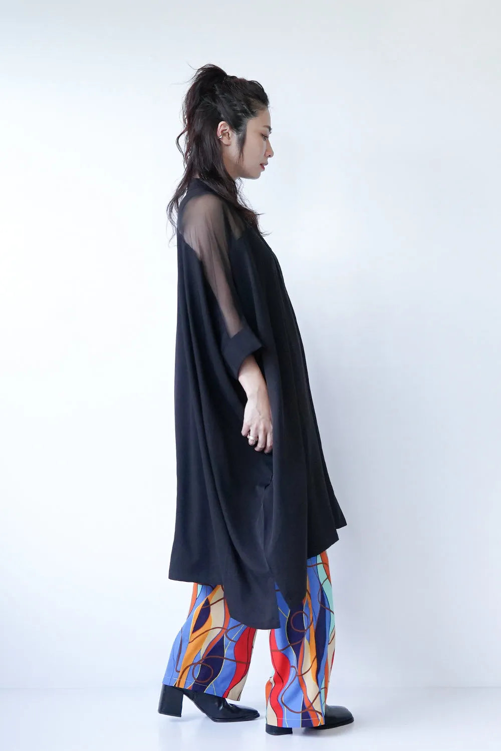 ヨークシアー切替ドルマンチュニックワンピース