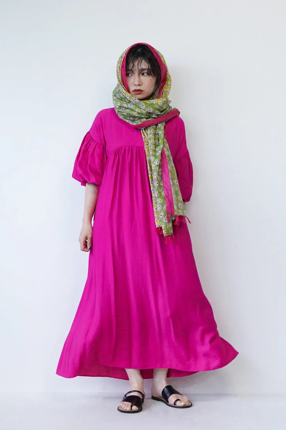 エスニック柄大判ストール